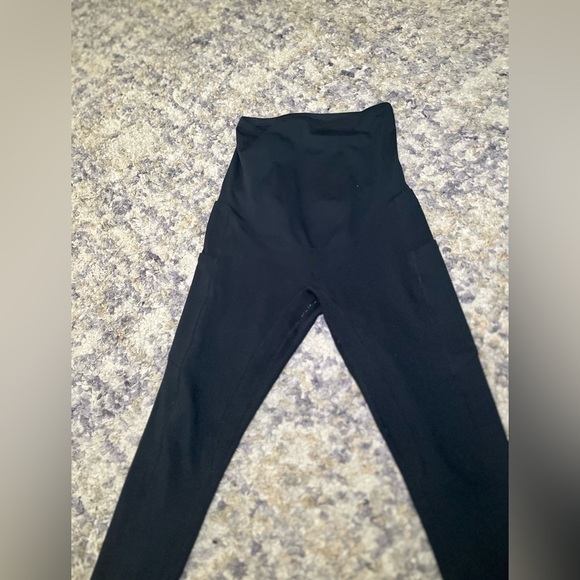Enerful black maternity workout pants with side pockets size small - Picture 8 of 9